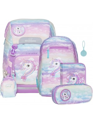 Beckmann Schulrucksack Classic 6tlg Unicorn