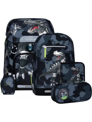 Beckmann Schulrucksack Classic 6tlg Camo Rex