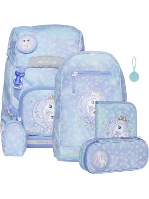 Beckmann Schulrucksack Classic 6tlg Princess Ice Blue