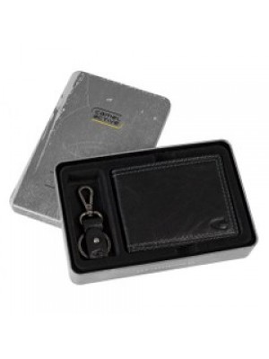 Camel active Gori Box Scheintasche RFID Safe + Schlüsselanhänger schwarz