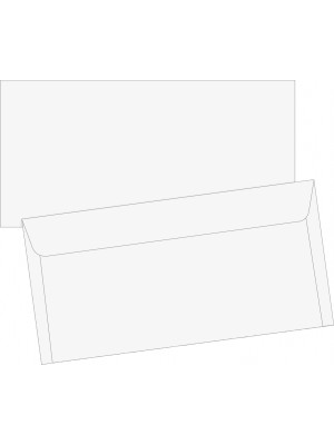 Brunnen Briefumschlag DL weiß