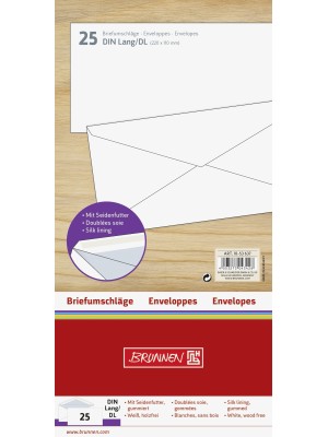 Brunnen Briefumschlag DL weiß