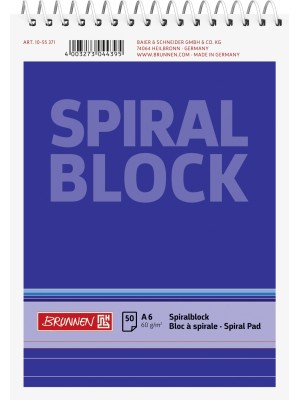 Brunnen Spiralnotizblock A6 liniert