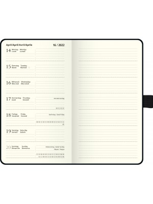 Brunnen Sichtkalender Wochenkalender Kompagnon Baladek-Einband schwarz 10-714 66 902
