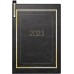 Brunnen Wochenkalender Modell 713 Soft-Einband mit Ziergoldrand schwarz 10-713 36 903