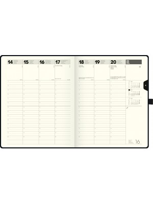 Brunnen Buchkalender Baladek-Einband schwarz Kompagnon 10-761 66 903