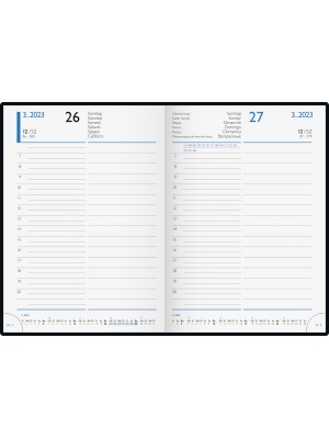 Brunnen Buchkalender Kunstleder-Einband blau 10-798 33 903