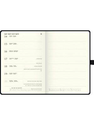 Brunnen Buchkalender Baladek-Einband schwarz Kompagnon 10-799 66 903