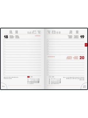 Brunnen Taschenkalender Modell 736 Kunststoff-Einband Artistico schwarz 10-736 10 904
