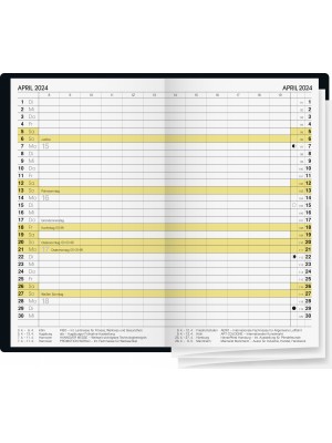 Brunnen Taschenkalender Modell 746 Kunststoff-Einband blau 10-746 28 304