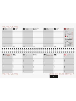 Brunnen Tischkalender Karton-Einband schwarz10-772 61 904