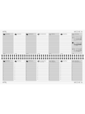 Brunnen Tischkalender Karton-Einband 10-774 01 954