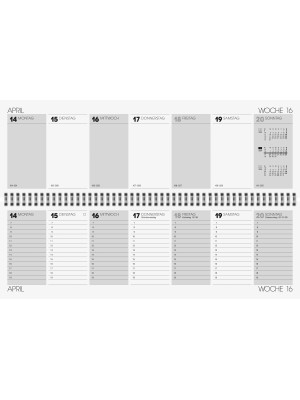 Brunnen Tischkalender Karton-Einband 10-775 01 954