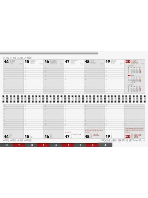 Brunnen Tischkalender Karton-Einband braun 10-777 02 704