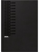 Brunnen Buchkalender Balacron-Einband Black Classic schwarz 10-795 63 064