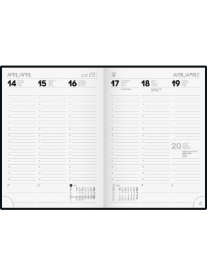 Brunnen Buchkalender Grafik-Einband Stripes 10-796 12 014