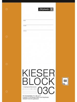 Brunnen KIESER-Block A4  Lineatur 03C