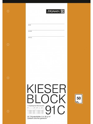 Brunnen KIESER-Block A4 91C T-Konten