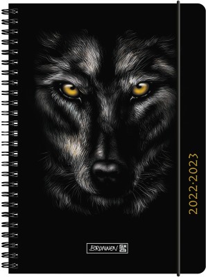 Brunnen Schülerkalender A5 PP-Einband Wolf 2022/2023