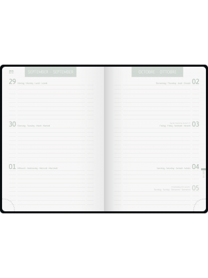 Brunnen Schülerkalender A5 Textil-Einband Hardcover Bloom