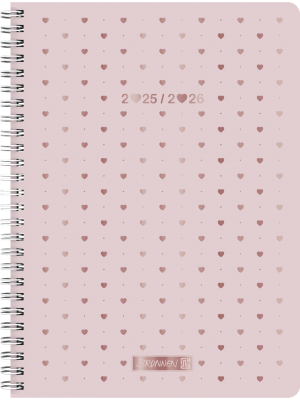 Brunnen Schülerkalender A5 PP-Einband Softcover Pretty Pink