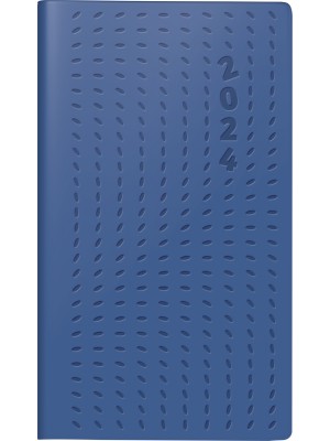 rido/idé Taschenkalender Modell Taschenplaner int. Kunstleder-Einband Flow blau 70-16 915 014