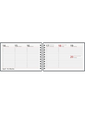 rido/idé Taschenkalender Modell Septimus Grafik-Einband blau 70-17 107 024