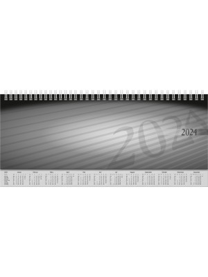 rido/idé Tischkalender Modell Sequenz Karton-Einband mit verlängerter Rückwand schwarz 70-36 511 034