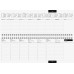 rido/idé Tischkalender Modell Sequenz Karton-Einband mit verlängerter Rückwand schwarz 70-36 511 034