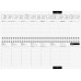 rido/idé Tischkalender Modell Sequenz Karton-Einband mit verlängerter Rückwand schwarz 70-36 511 034