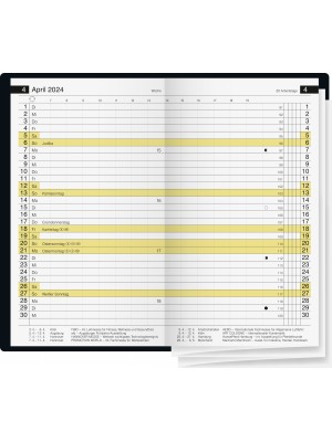 rido/idé Taschenkalender Modell Miniplaner d 15 Kunststoff-Einband blau 70-45 472 054