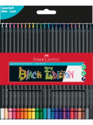 Faber-Castell Black Edition Buntstifte 24er Kartonetui