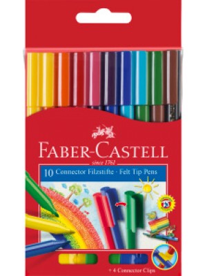Faber-Castell Filzstift Connector 10er 