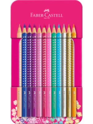 Faber-Castell Sparkle Buntstifte im Metalletui 12er