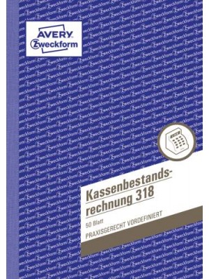 Avery Zweckform Kassenbestandsrechnung 318