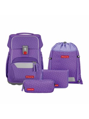 Step by Step Basis Schulranzen-Set 4tlg Purple Konfetti