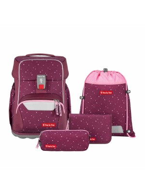 Step by Step Basis Schulranzen-Set 4tlg Berry Stars