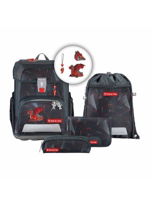 Step by Step Cloud Schulranzen-Set 5tlg Dragon Drako