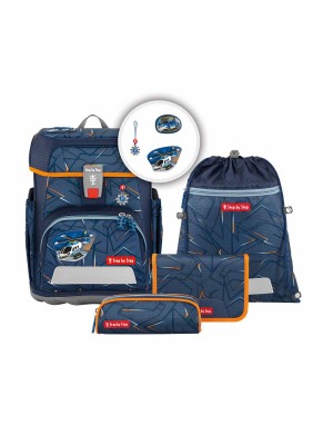 Step by Step Cloud Schulranzen-Set 5tlg Helicopter Sam