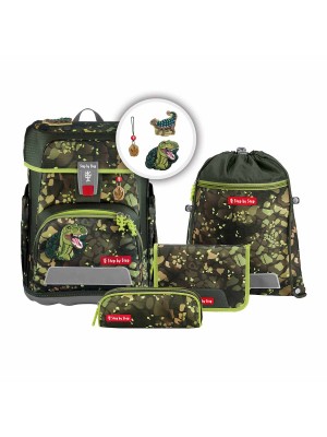 Step by Step Cloud Schulranzen-Set 5tlg Dino Torex
