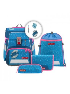 Step by Step Space Schulranzen-Set 5tlg Dolphin Pippa 