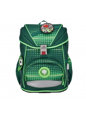 DerDieDas Schulranzen-Set ErgoFlex Soccer Green 5-teilig